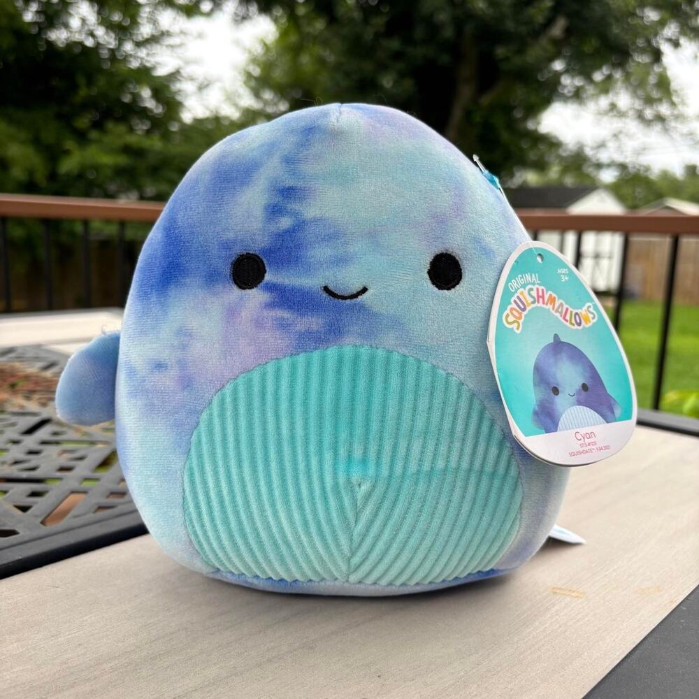 Squishmallow cyan the blue whale